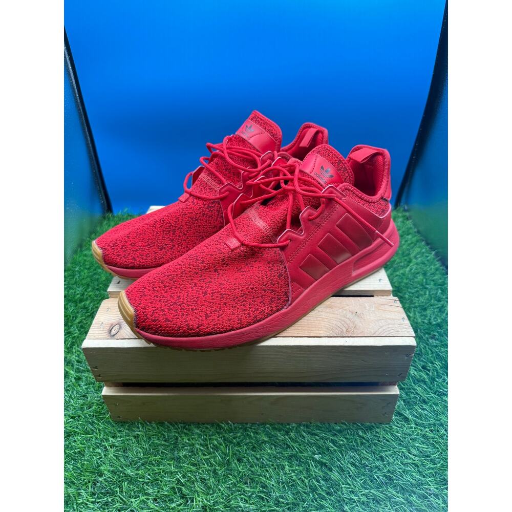 Adidas X_PLR Red Black Melange Gum Sole Sneakers - Men Size 12